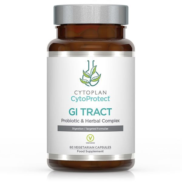 Cytoplan GI Tract CytoProtect kosttilskud, pakke med 60 vegetariske kapsler