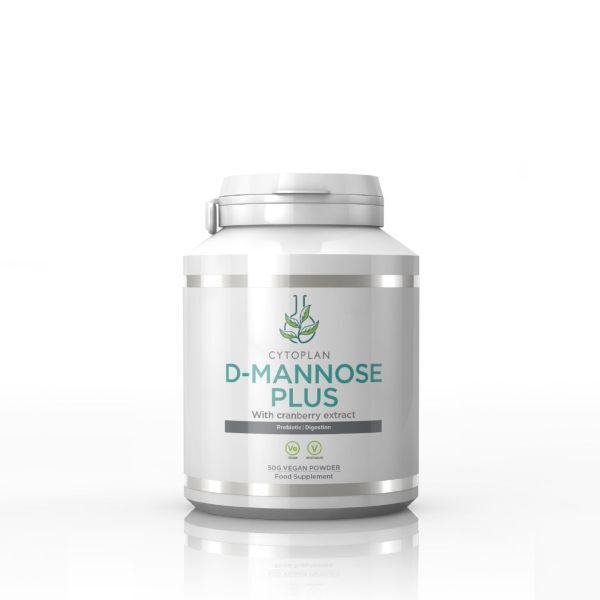 Pakke med Cytoplan D-Mannose Plus med tranebær, 50 g