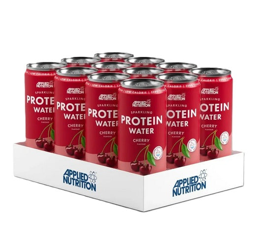 12 flasker Applied Nutrition Sparkling Protein Water med kirsebærsmag