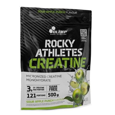 Olimp Nutrition Rocky Athletes kreatinmonohydrat i smagen Sour Apple Punch, 500 g