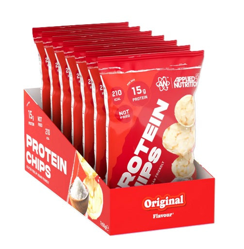 Pakke med Applied Nutrition Protein Chips Original, 7 poser à 50 g