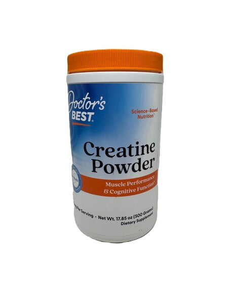 Doctor's Best kreatinmonohydrat kreatinpulver i beholder, 500 g