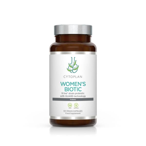 Cytoplan Womens Biotic probiotika i pakning med 60 vegetabilske kapsler