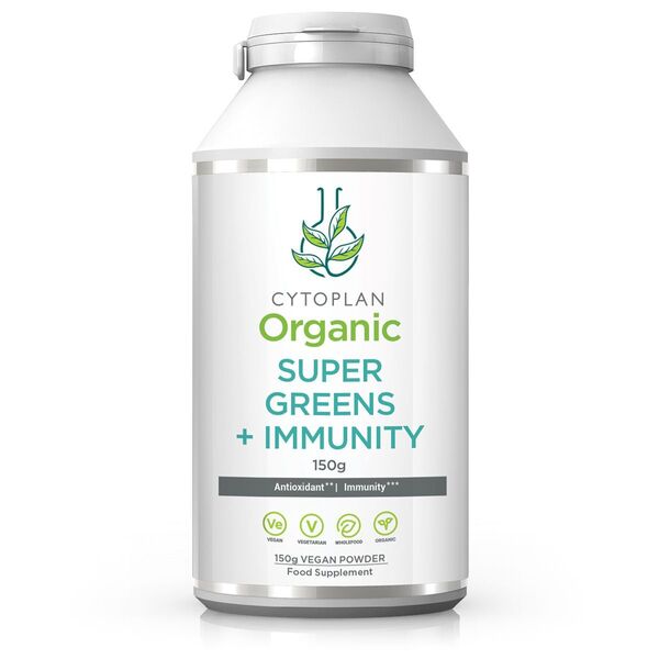 Cytoplan Super Greens økologisk grøntsagspulver, pakke med 150 g