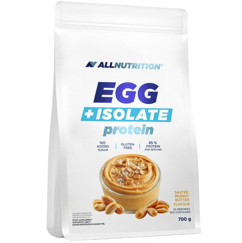 Allnutrition Egg + Isolate Protein pulver med smag af saltet jordnøddesmør, 700 g