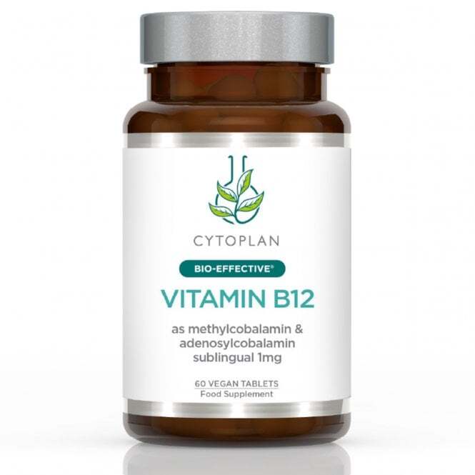 Pakke med Cytoplan Vitamin B12, 60 veganske sublinguale tabletter