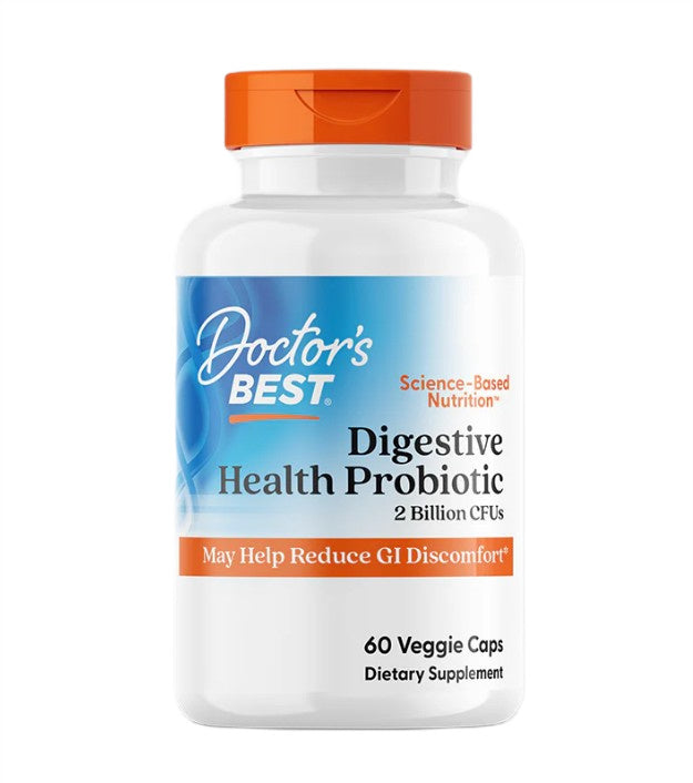 Doctor's Best probiotika med LactoSpore, pakke med 60 vegetariske kapsler