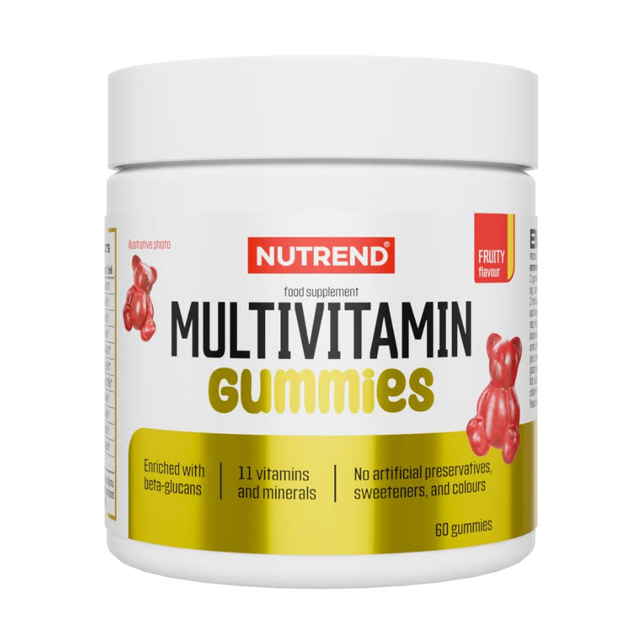 Nutrend multivitamin-gummibonbons med frugtsmag, pakke med 60 stk.