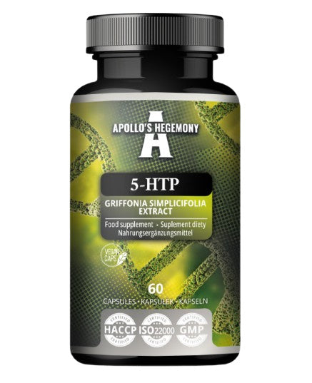 Pakning med Apollo's Hegemony 5-HTP, 60 vegetabilske kapsler