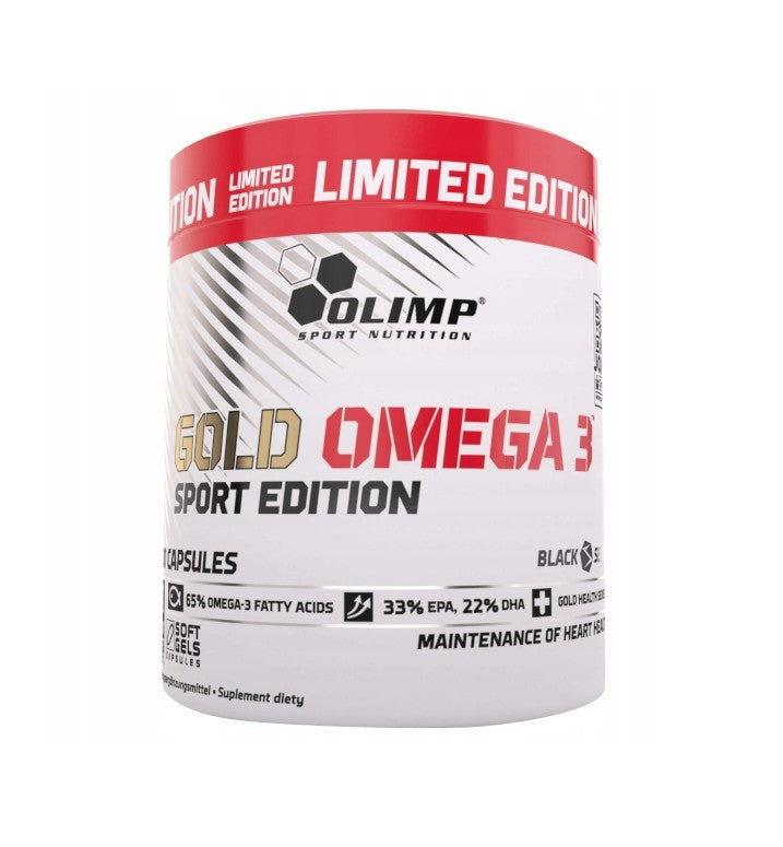 Olimp Nutrition Gold Omega 3 Sport Edition, 200 bløde gelkapsler med fiskeolie