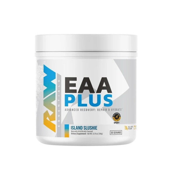 Raw Nutrition EAA Plus aminosyrepulver, Island Slushie, 390 g