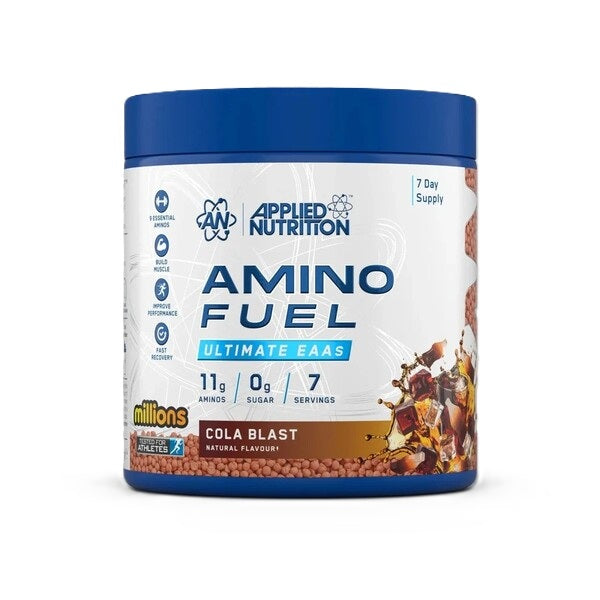 Pakning med Applied Nutrition Amino Fuel EAA i smagen Millions Cola Blast, 91 g