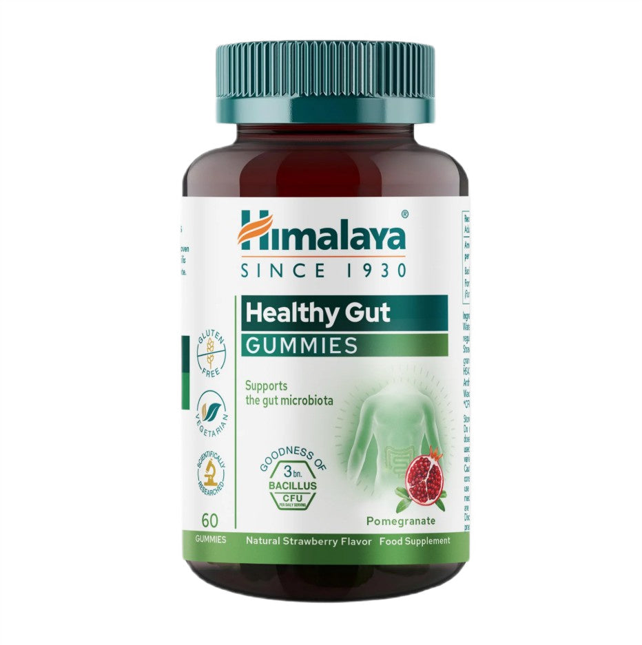 Himalaya Healthy Gut vingummier i smagen Natural Strawberry, 60 stk.