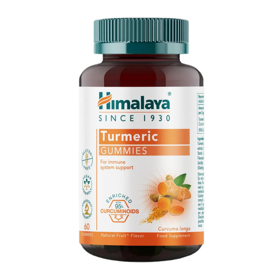 Pakke med Himalaya Turmeric Gummies vingummier med gurkemeje, 60 stk.