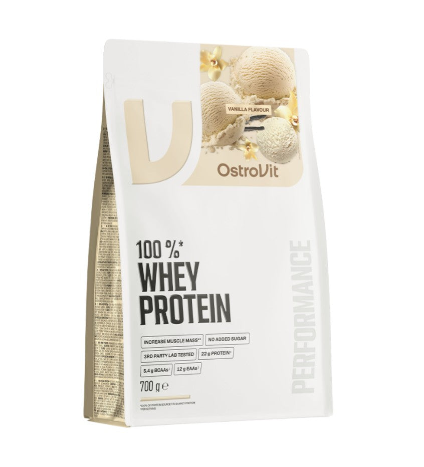 OstroVit valleprotein med smag af fransk vanilje, 700 g