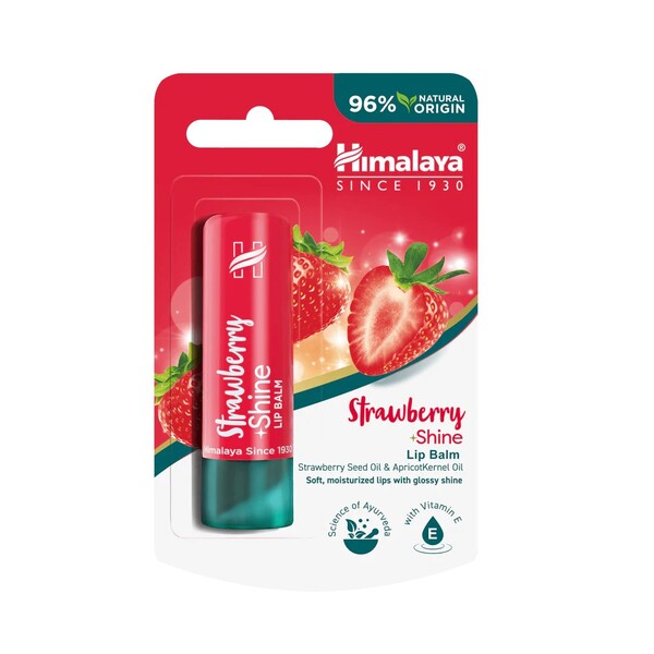 Himalaya Strawberry Shine læbepomade, 4,5 g