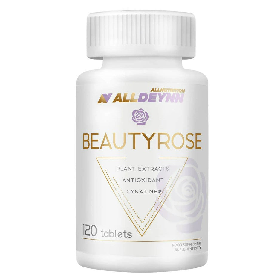 Pakke med Allnutrition Beautyrose kosttilskud med MSM, 120 tabletter