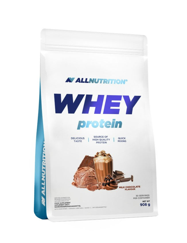 Allnutrition Whey Protein valleprotein i smagen mælkechokolade, 908 g