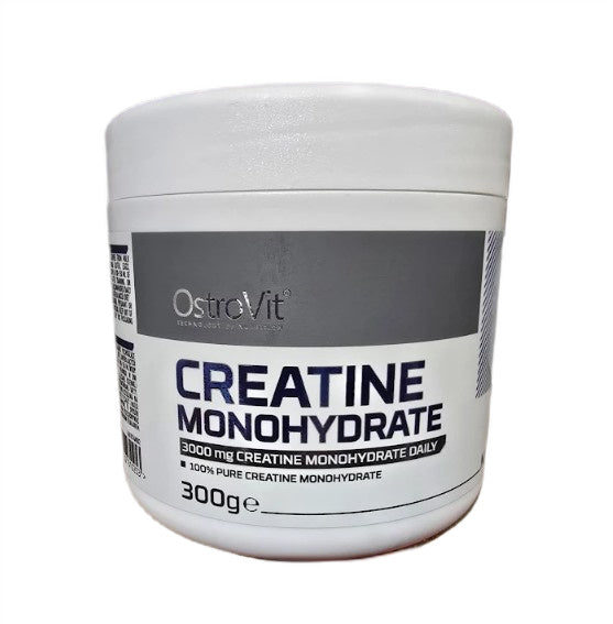 Pakning med OstroVit naturligt kreatinmonohydrat, 300 g pulver
