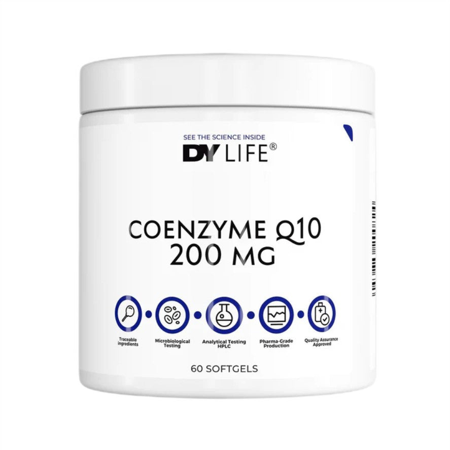 Dorian Yates DY LIFE Coenzyme Q10 200 mg, beholder med 60 softgels
