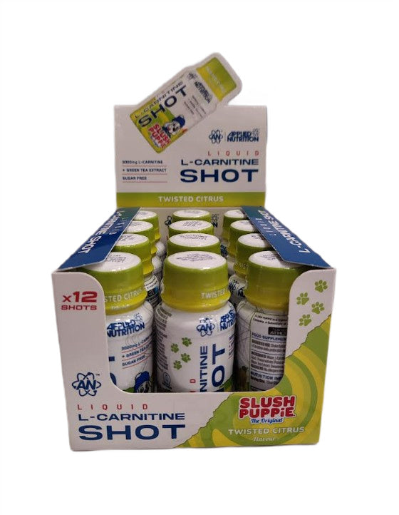 Applied Nutrition flydende L-karnitin-shot, Slush Puppie Twisted Citrus, 12 x 60 ml