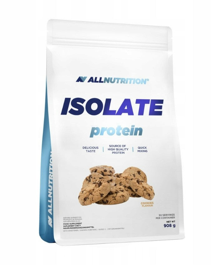 Pakning med Allnutrition Isolatprotein valleisolat, kager, 908 g