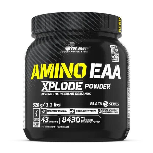 Dåse med Olimp Nutrition Amino EAA Xplode, Fruit Punch, 520 g