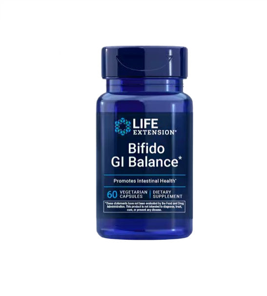 Pakning med Life Extension Bifido GI Balance, 60 vegetariske kapsler