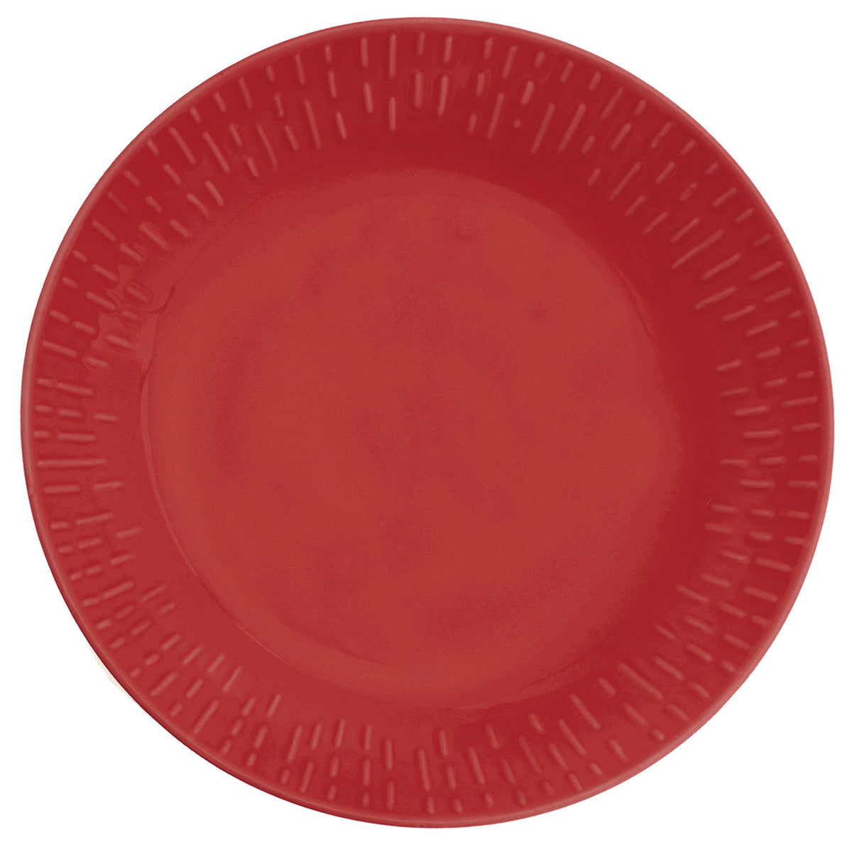Rød Aida Confetti pastatallerken i farven chili, 23 cm