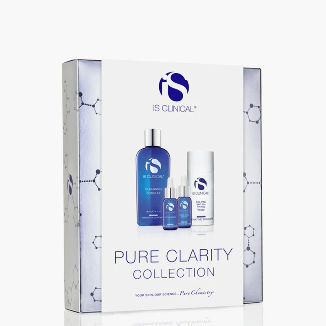 Pure Clarity æske fra IS Clinical med 4 produkter til ansigtet