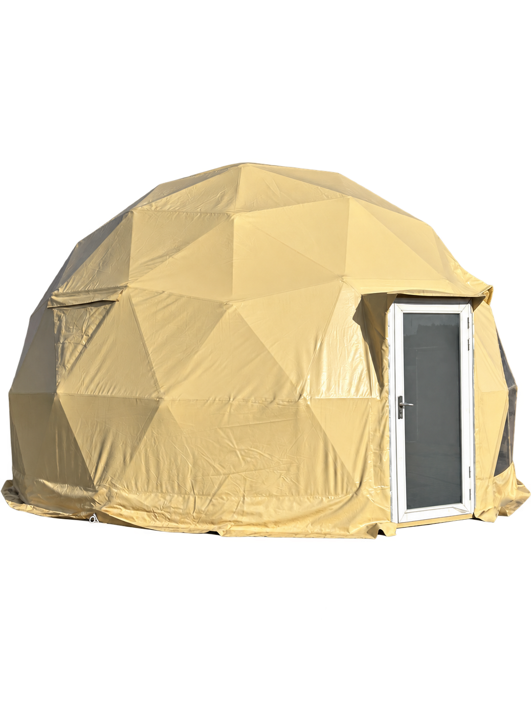 Kuppelformet Nordic Igloos telt i beige PVC, 6 meter