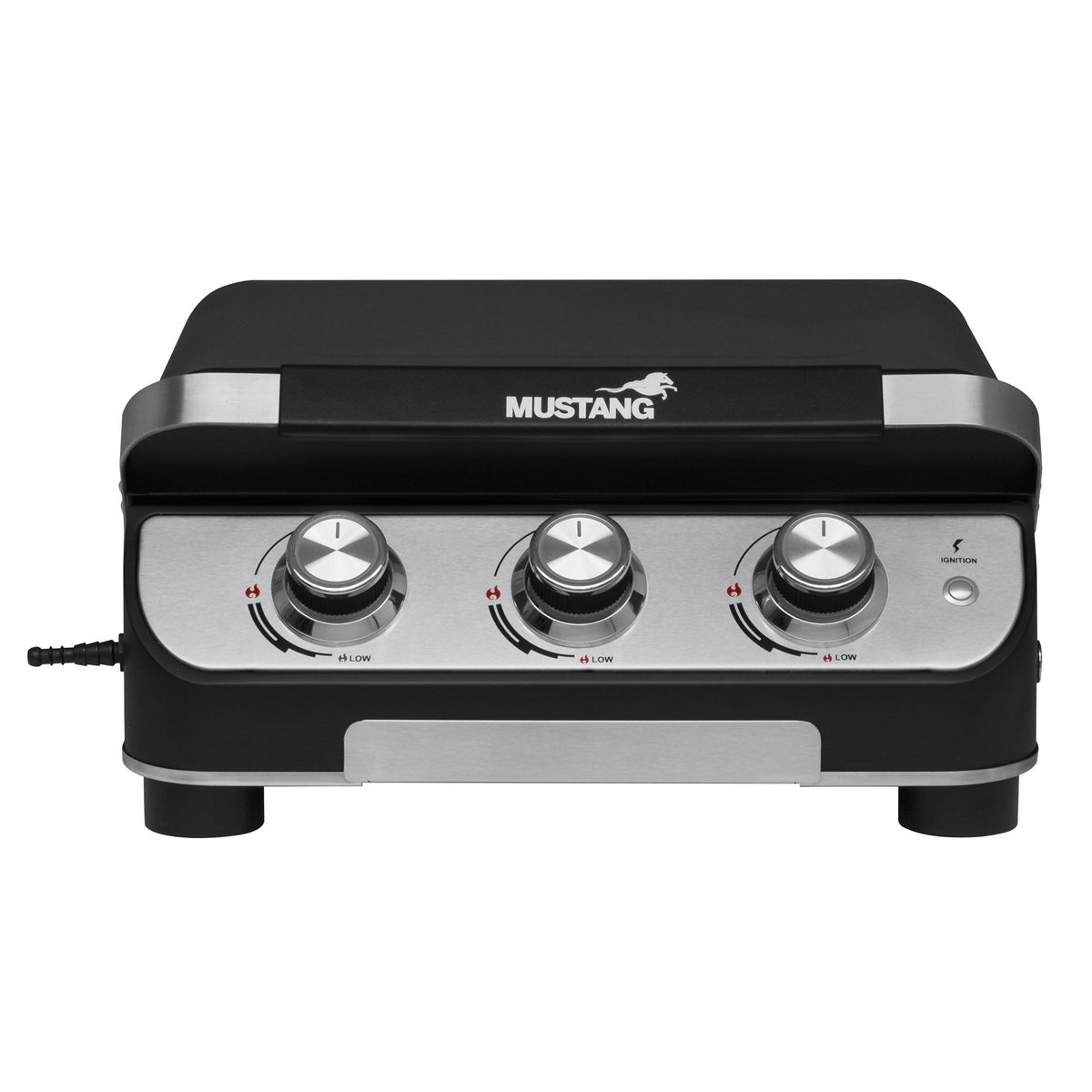 Mustang Plate 3 kompakt gasgrill med plancha og tre brændere