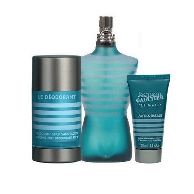 Jean Paul Gaultier Le Male gavesæt med eau de toilette, deodorant stick og after shave