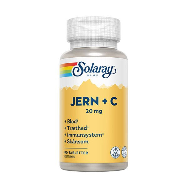 Se Solaray Jern + C 90 tab. ✔ Kæmpe udvalg i Solaray - Køb online på udsalg og tilbud lige nu ✔ Meget billig fragt og hurtig levering - Varenummer: Helsegrossisten-7265 og 76280597516 på lager - Udsalg på Sundhed > Solaray > Energi Op til 63% rabat - Mere end 1.329 populære mærker på udsalg