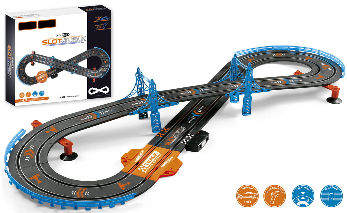 Se JJ Slot Racerbane 350cm 1:43 ✔ Kæmpe udvalg i JJ Slot - Køb online på udsalg og tilbud lige nu ✔ Billig fragt og hurtig levering - Varenummer: MMAction-14374 og 5712548143747 på lager - Udsalg på Racerbaner Op til 61% rabat - Kendte mærker på udsalg – over 1.329 mærker