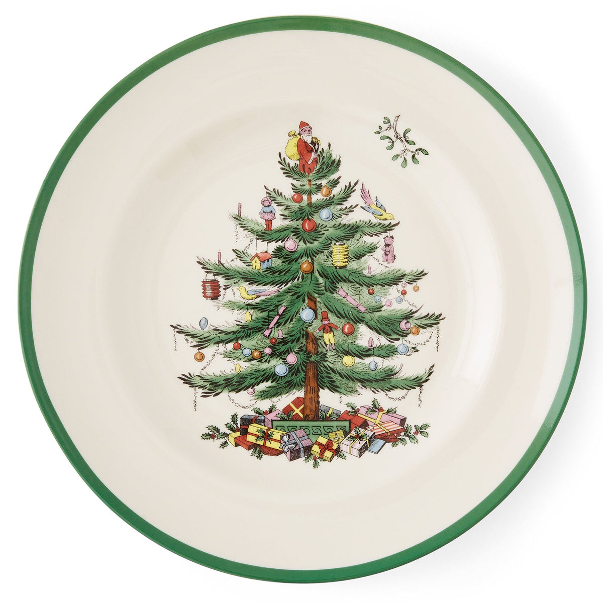 Spode Christmas Tree tallerken på 27 cm med juletræsmotiv