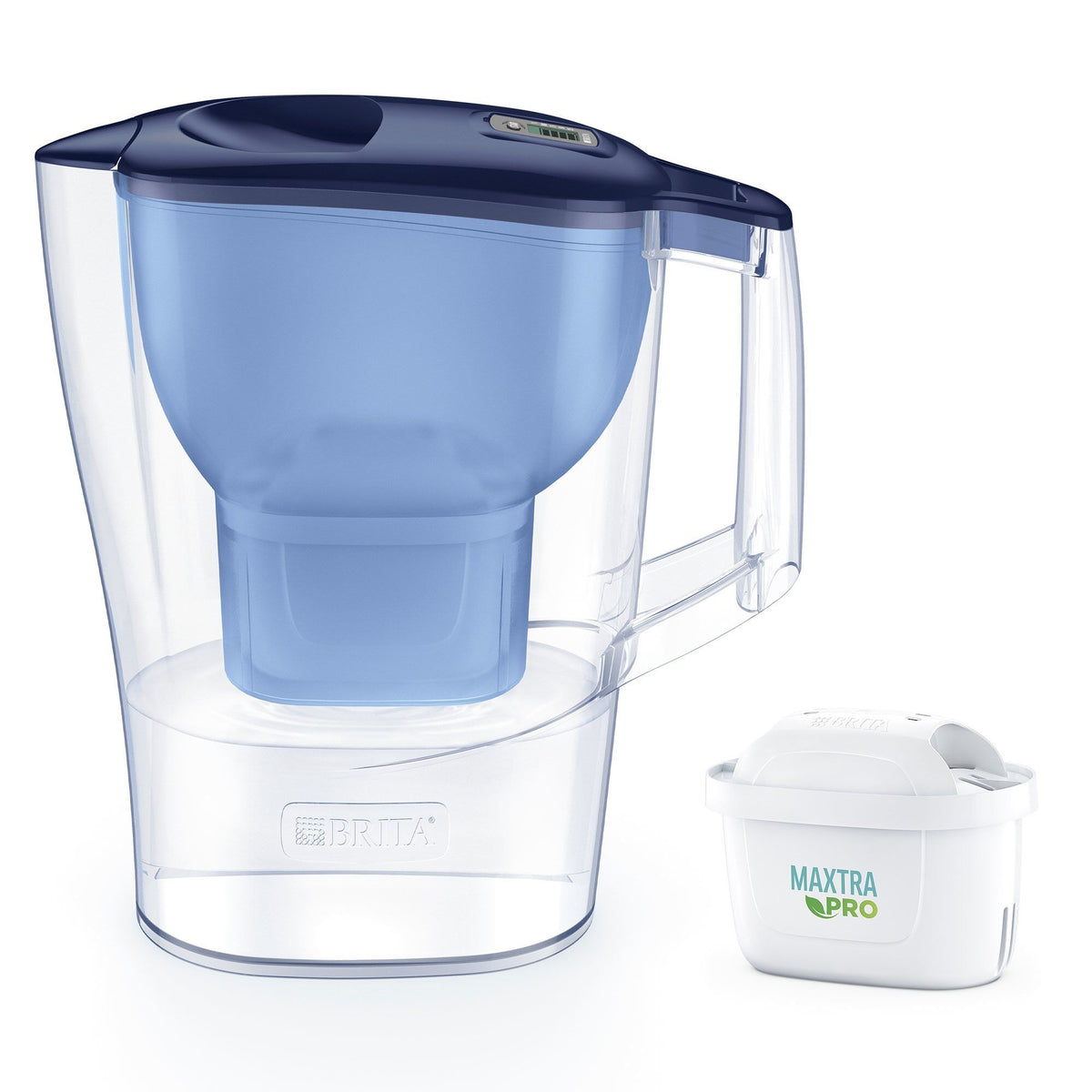 Blå Brita Aluna vandfilterkande med MAXTRA PRO filter