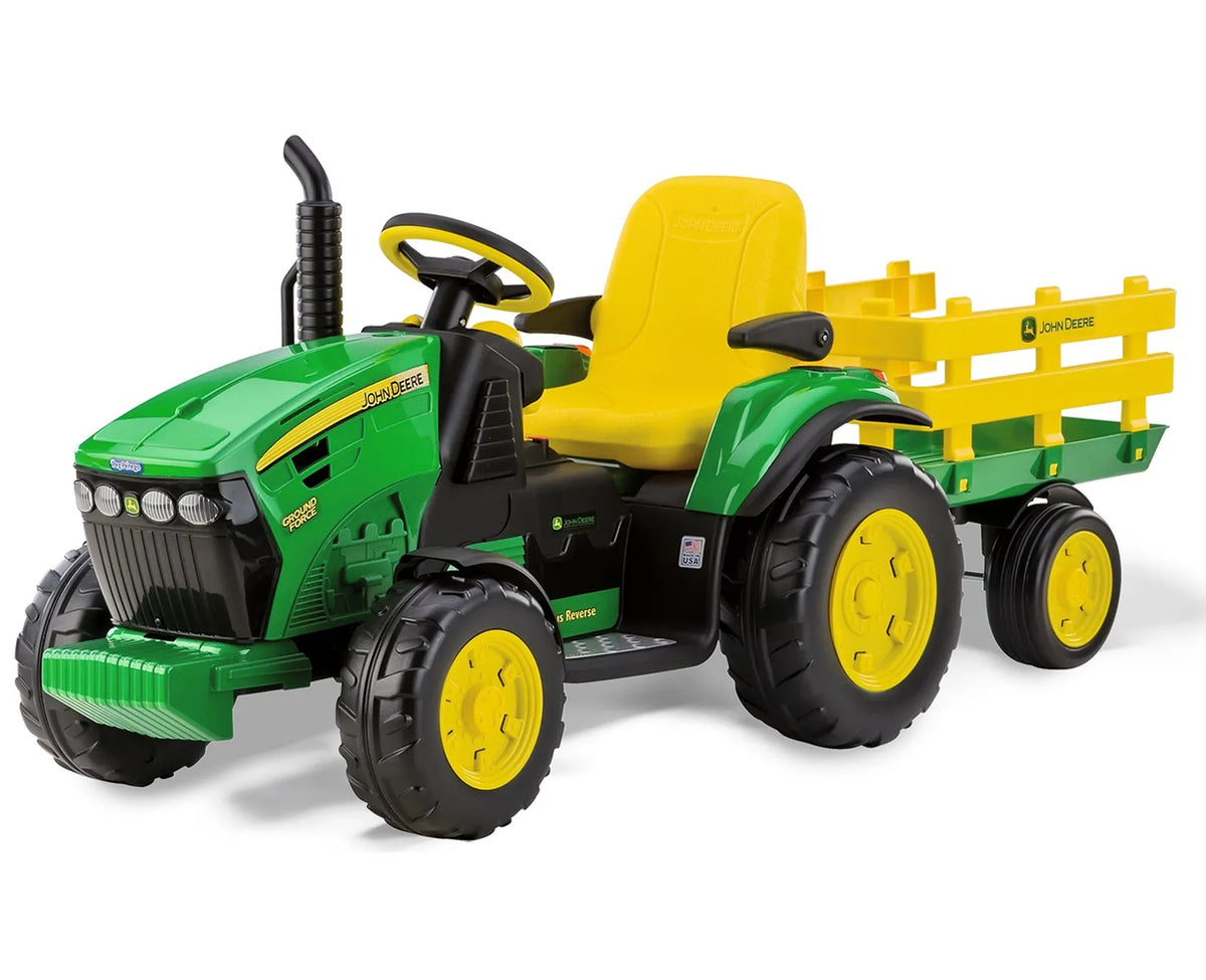 Se John Deere Ground Force EL Traktor med anhænger Lithium 12V ✔ Kæmpe udvalg i Peg Perego - Køb online på udsalg og tilbud lige nu ✔ Lav fragtpris og hurtig levering - Varenummer: MMAction-28369 og 8005475323342 på lager - Udsalg på Elbiler til Børn 10-12V (2 x motor) Spar stort – op til 71% - Eksklusivt udsalg på over 2.739 mærker