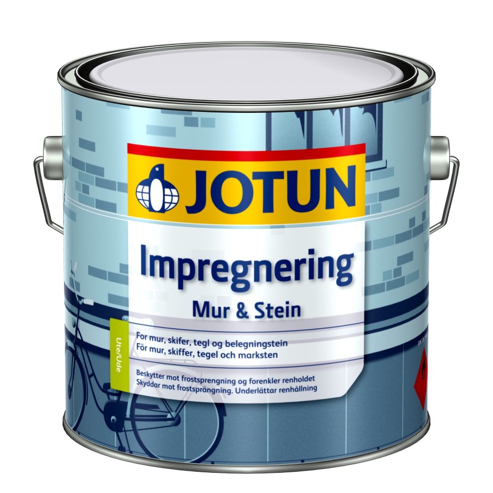 Jotun Imprægnering Mur og Sten, imprægneringsmiddel i pakning med 4 liter