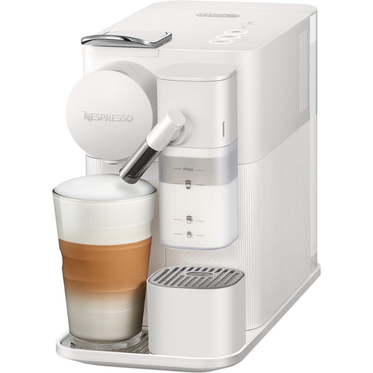 Hvid Nespresso Lattissima One kapselmaskine på 1 liter