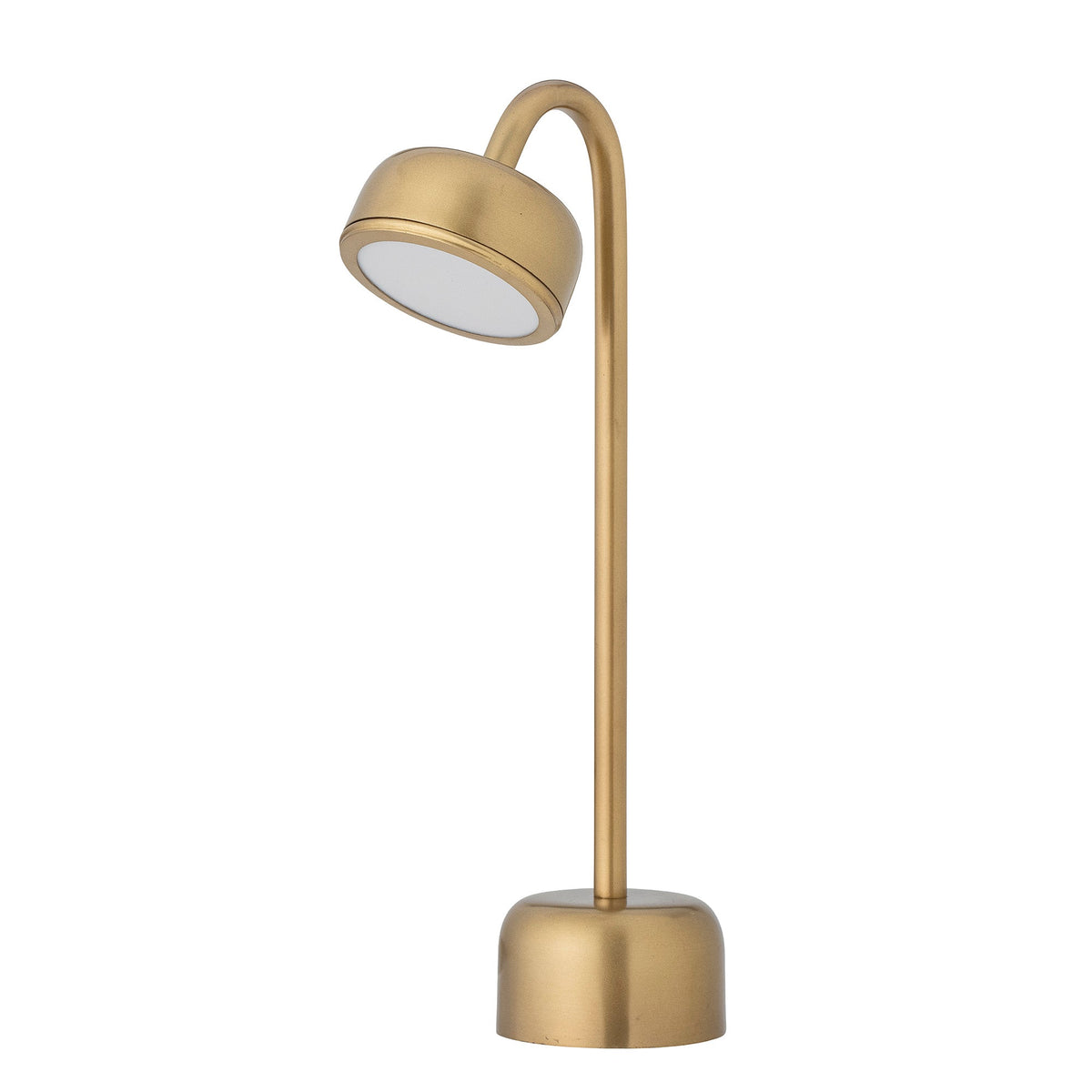 Nico bærbar genopladelig lampe fra Bloomingville i messing og jern