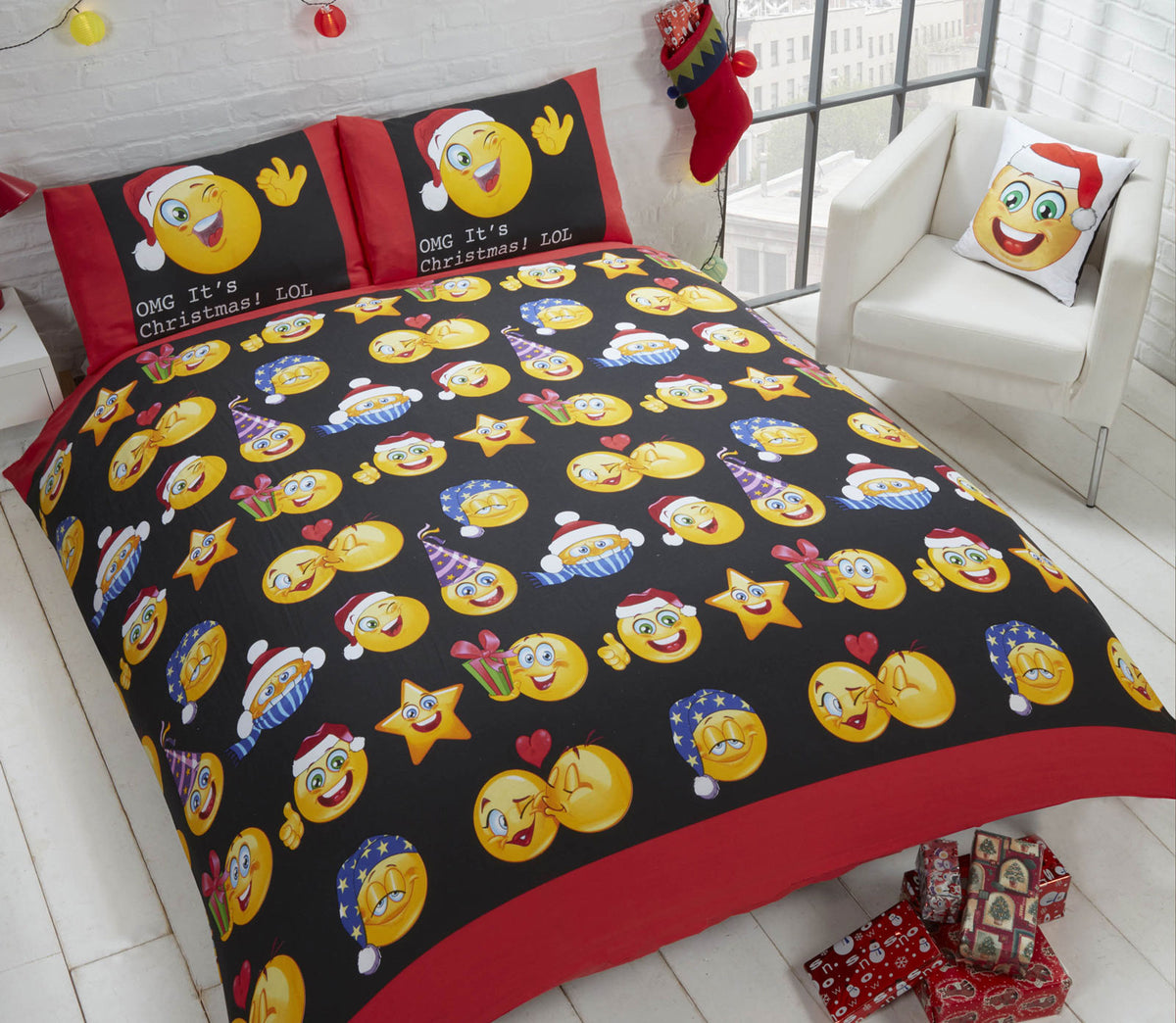 Se Jule Sengetøj ''OMG Det er jul! LOL'' 135x200cm ✔ Kæmpe udvalg i Bolig Magasin - Køb online på udsalg og tilbud lige nu ✔ Meget billig fragt og hurtig levering - Varenummer: MMAction-209014 og 5027491159746 på lager - Udsalg på Jule Sengetøj Spar helt op til 57% - Find dine favoritter blandt 2.739 mærker