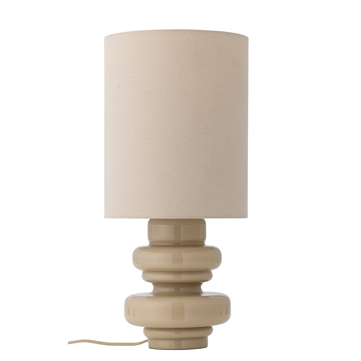 Fabiola bordlampe i glas med lagdelt fod fra Bloomingville