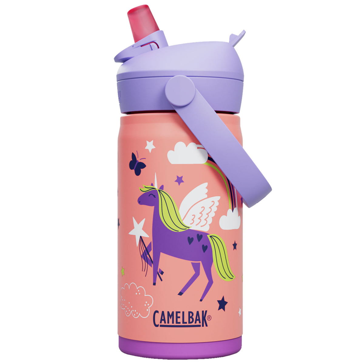 Camelbak Thrive Flip Straw Kids drikkeflaske i designet Magic Unicorn