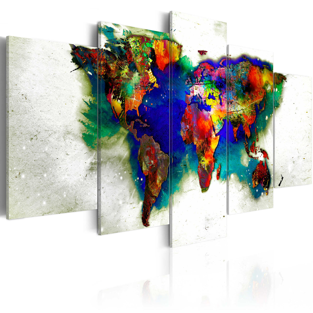 Se ARTGEIST verdenskort, 5-delt - Green planet - Flere størrelser 100x50 ❤ Kæmpe udvalg i Artgeist - Køb online på udsalg og tilbud lige nu ❤ Super billig fragt og lynhurtig levering - Varenummer: Boboonline-65762-16315 og barcode / Ean: 5903301951826 på lager - Udsalg på Interiør,Billeder og andet til væggen,Verdenskort Spar helt op til 79% - Over 739 kendte brands på udsalg