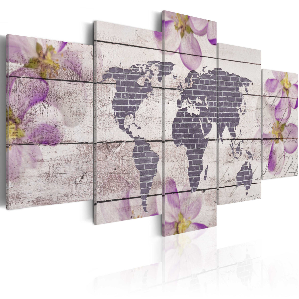 Se ARTGEIST verdenskort, 5-delt - Romantic World Map - Flere størrelser 200x100 ❤ Kæmpe udvalg i Artgeist - Køb online på udsalg og tilbud lige nu ❤ Billig fragt og hurtig levering - Varenummer: Boboonline-65774-16340 og barcode / Ean: 5903301951970 på lager - Udsalg på Interiør,Billeder og andet til væggen,Verdenskort Spar helt op til 73% - Udsalg på produkter fra mere end 2.739 brands