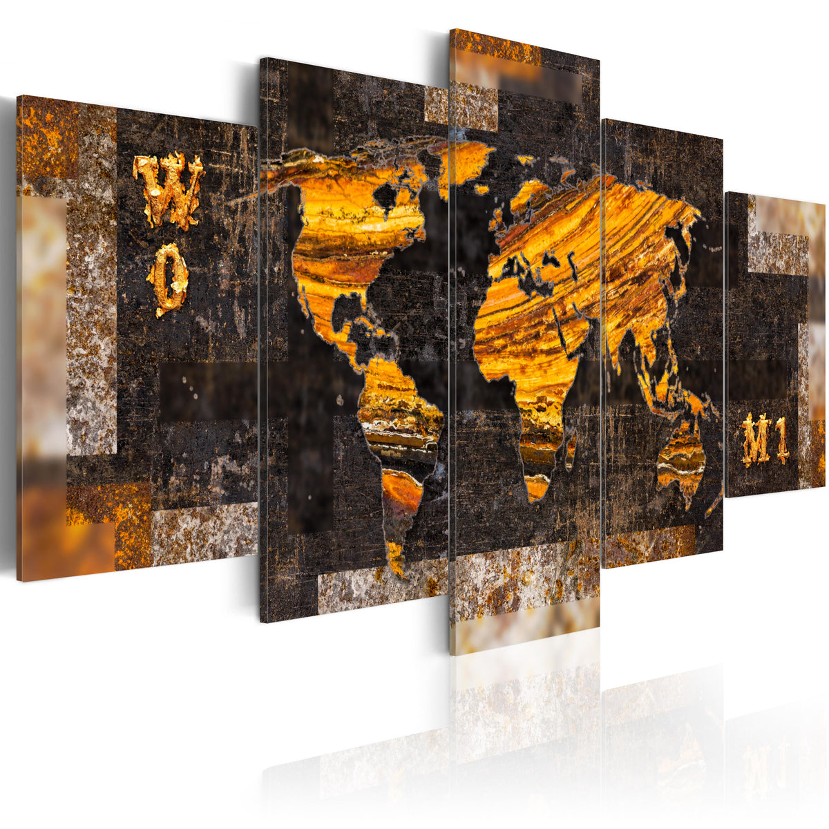 Se ARTGEIST verdenskort, 5-delt - Golden Paths - Flere størrelser 200x100 ❤ Kæmpe udvalg i Artgeist - Køb online på udsalg og tilbud lige nu ❤ Super billig fragt og lynhurtig levering - Varenummer: Boboonline-65778-16348 og barcode / Ean: 5903143942112 på lager - Udsalg på Interiør,Billeder og andet til væggen,Verdenskort Store besparelser – op til 67% - Spar stort på mere end 2.739 brands