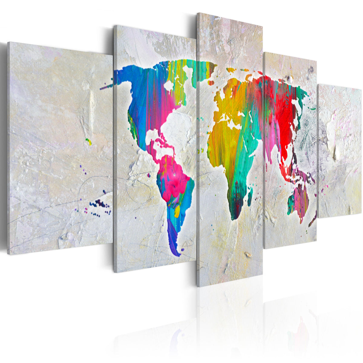 Se ARTGEIST verdenskort, 5-delt - Energy of World - Flere størrelser 200x100 ❤ Kæmpe udvalg i Artgeist - Køb online på udsalg og tilbud lige nu ❤ Super billig fragt og lynhurtig levering - Varenummer: Boboonline-65781-16354 og barcode / Ean: 5903301952038 på lager - Udsalg på Interiør,Billeder og andet til væggen,Verdenskort Spar stort – op til 59% - Over 2.739 brands med kæmpe udsalg
