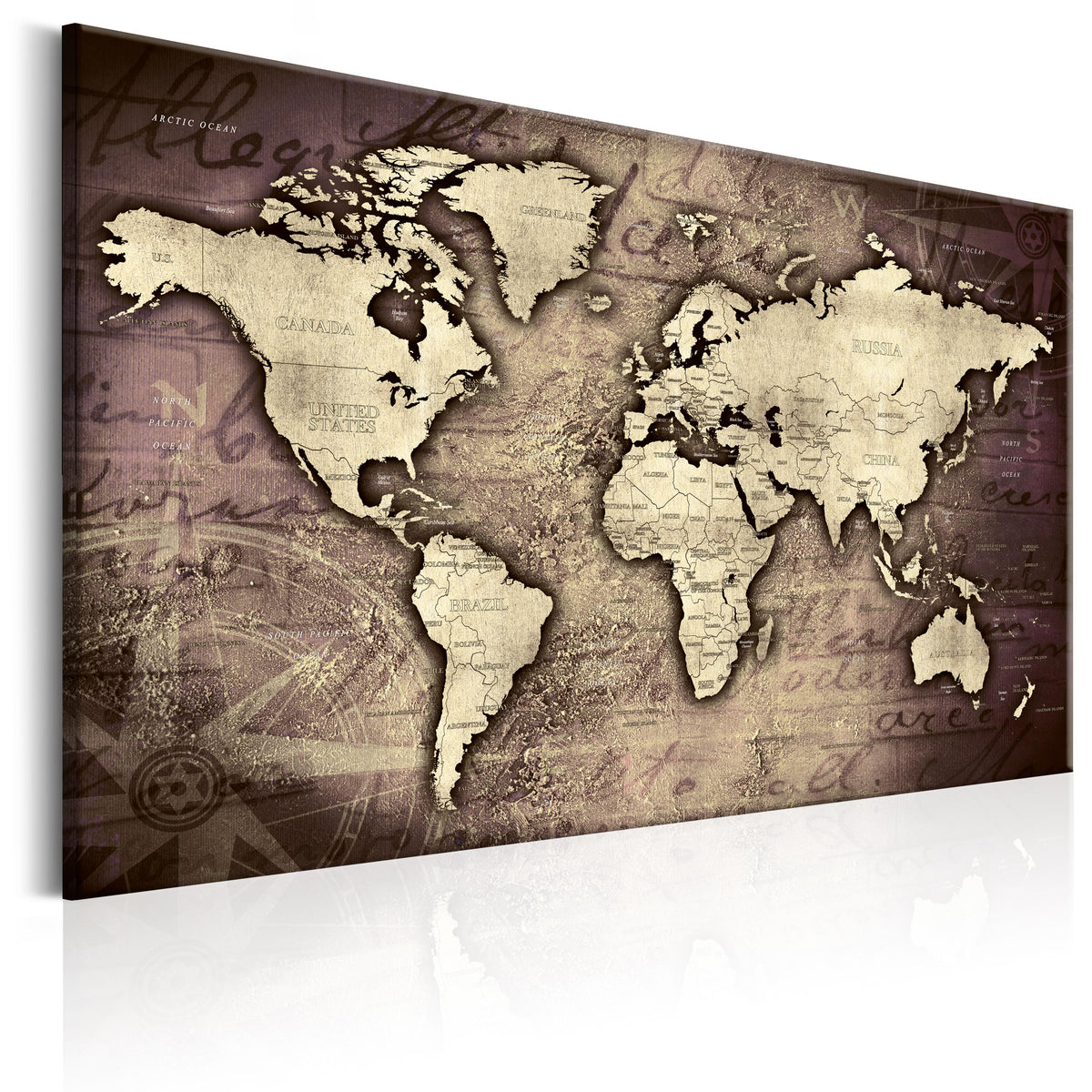 Se ARTGEIST Precious World - Gammelt verdenskort i messing nuancer trykt på lærred - Flere størrelser 90x60 ❤ Kæmpe udvalg i Artgeist - Køb online på udsalg og tilbud lige nu ❤ Meget billig fragt og hurtig levering: 1 - 2 hverdage - Varenummer: Boboonline-56422-14507 og barcode / Ean: 5903301936144 på lager - Udsalg på Interiør,Billeder og andet til væggen,Verdenskort Spar op til 51% - Over 785 kendte brands på udsalg