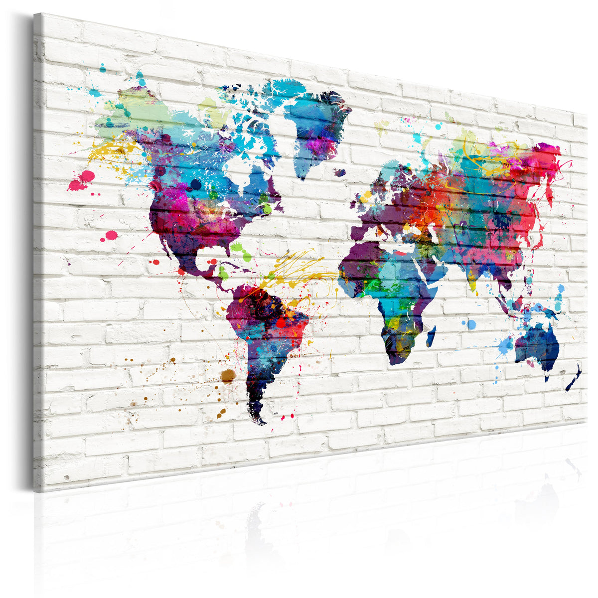 Se ARTGEIST Walls of the World - Farverigt verdenskort i mursten trykt på lærred - Flere størrelser 120x80 ❤ Kæmpe udvalg i Artgeist - Køb online på udsalg og tilbud lige nu ❤ Meget billig fragt og hurtig levering: 1 - 2 hverdage - Varenummer: Boboonline-56439-14550 og barcode / Ean: 5903301936373 på lager - Udsalg på Interiør,Billeder og andet til væggen,Verdenskort Spar op til 51% - Over 785 kendte brands på udsalg